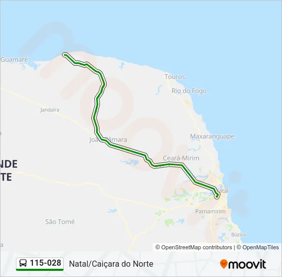 115-028 Bus Line Map