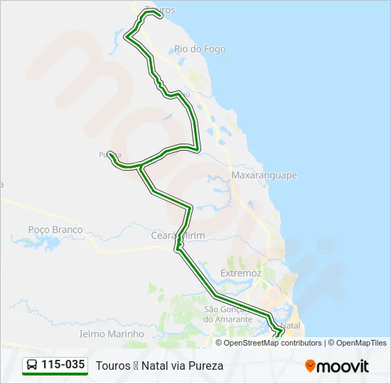 115-035 Bus Line Map