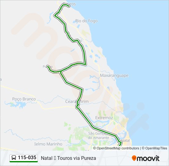 115-035 bus Line Map