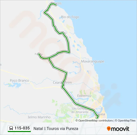 115-035 Bus Line Map