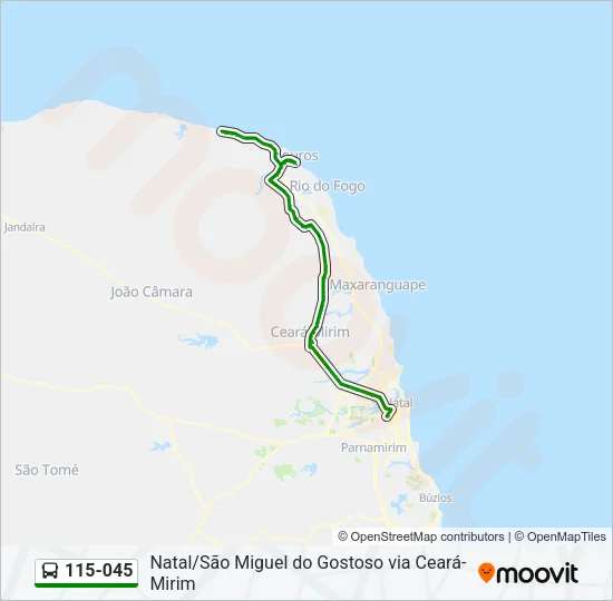 115-045 Bus Line Map