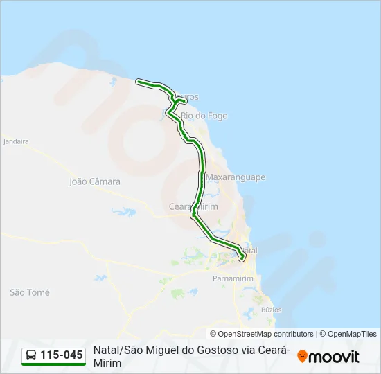 115-045 Bus Line Map