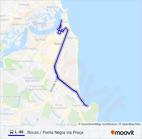 Mapa de L-46 de autobús