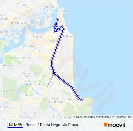 L-46 Bus Line Map