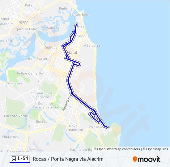 L-54 bus Line Map