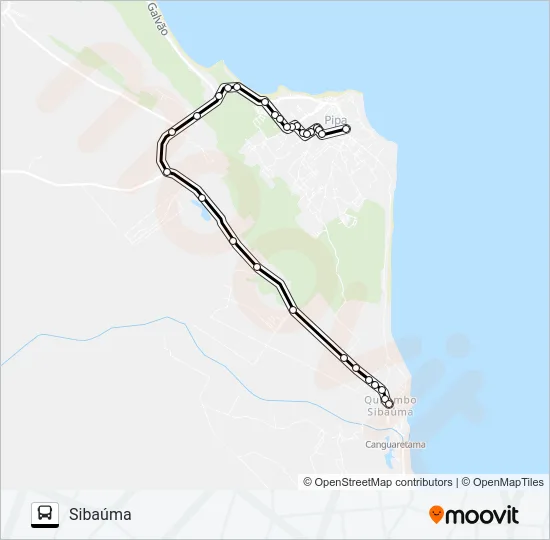 VAN PIPA/SIBAÚMA Bus Line Map