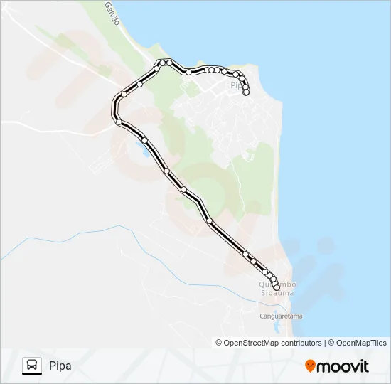 VAN PIPA/SIBAÚMA Bus Line Map