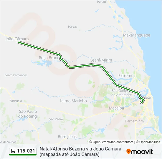 115-031 Bus Line Map