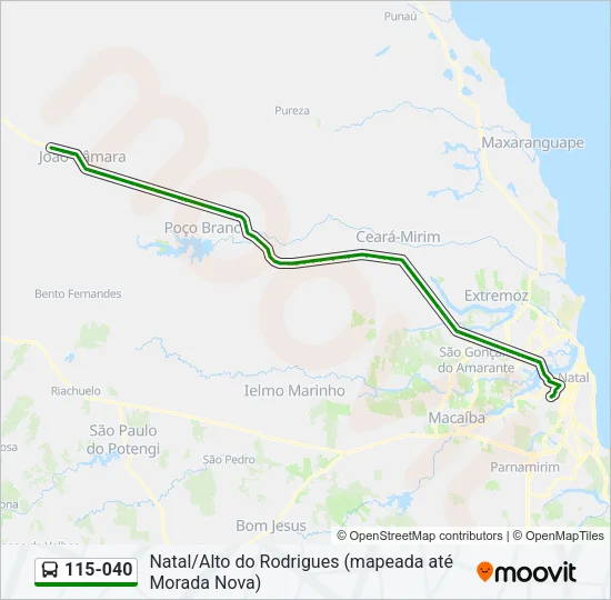 115-040 Bus Line Map