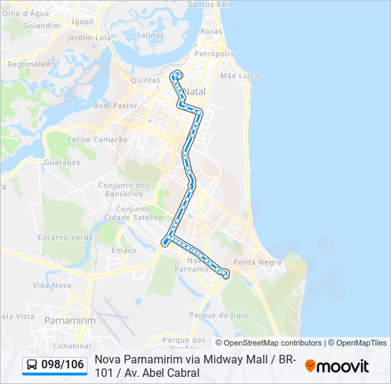 098/106 bus Line Map