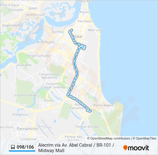 098/106 bus Line Map