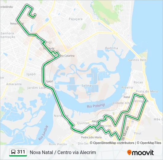 311 Bus Line Map
