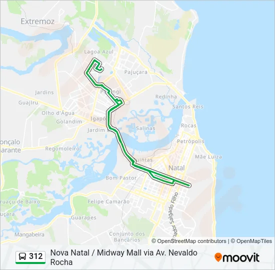 312 Bus Line Map
