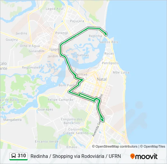 310 Bus Line Map