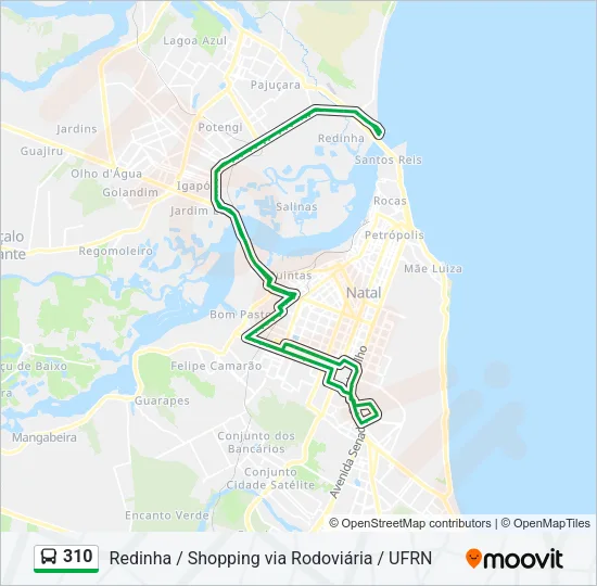 310 Bus Line Map