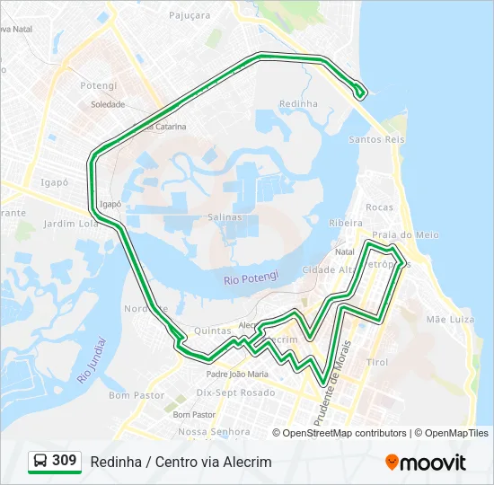 309 Bus Line Map