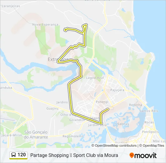 120 Bus Line Map