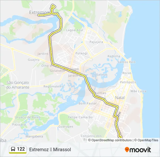 122 Bus Line Map