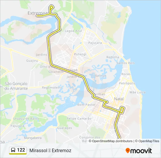 122 Bus Line Map