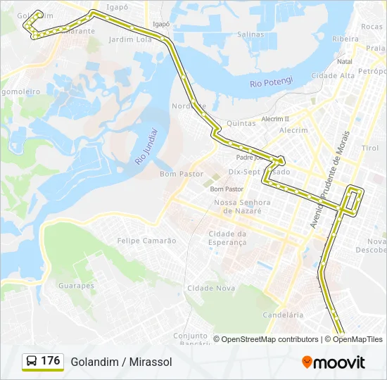 176 Bus Line Map