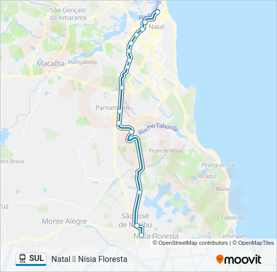 SUL Train Line Map