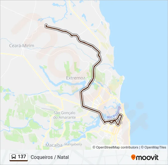 137 Bus Line Map