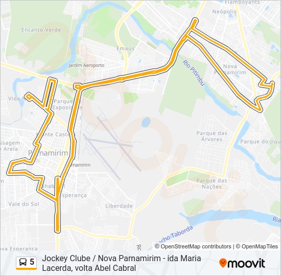 5 bus Line Map