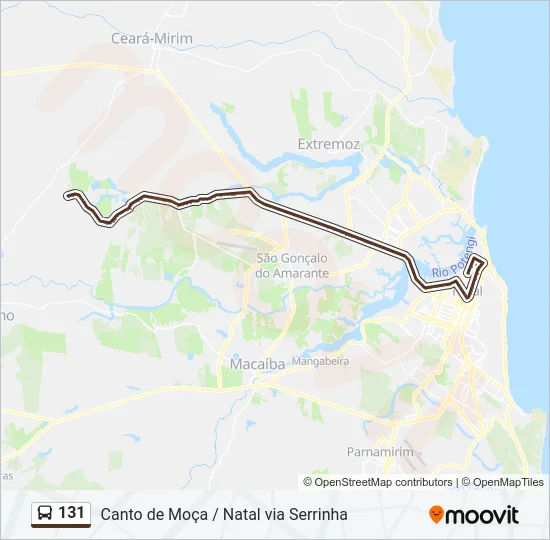 131 Bus Line Map