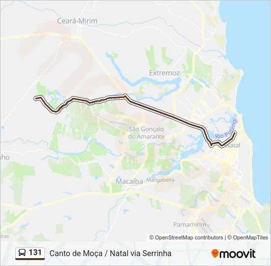131 Bus Line Map