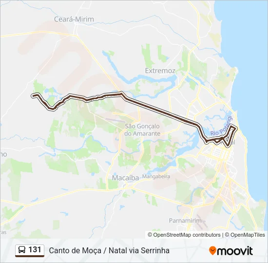 131 Bus Line Map