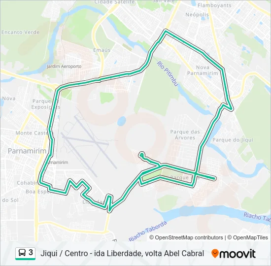 3 Bus Line Map