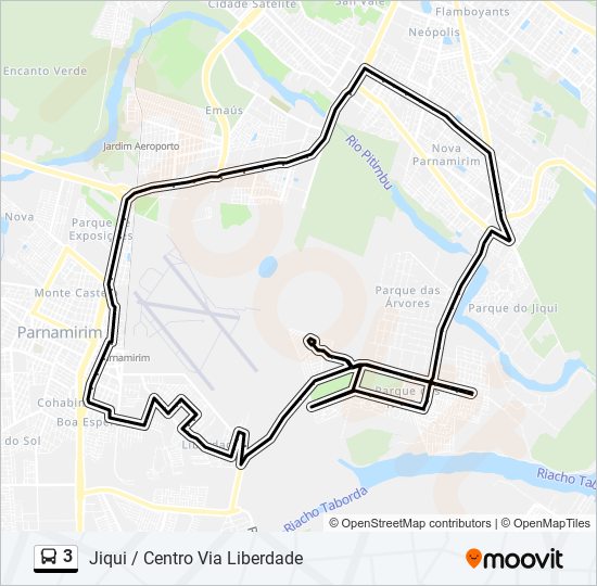 3 bus Line Map