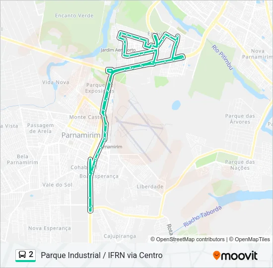2 Bus Line Map