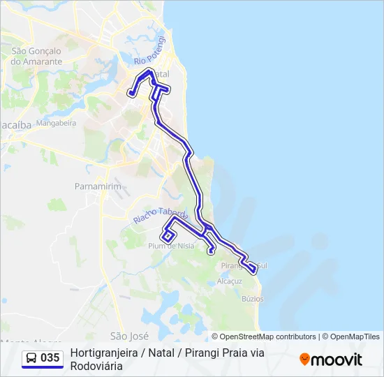 035 Bus Line Map