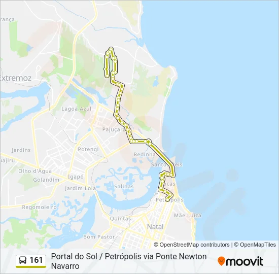 161 Bus Line Map