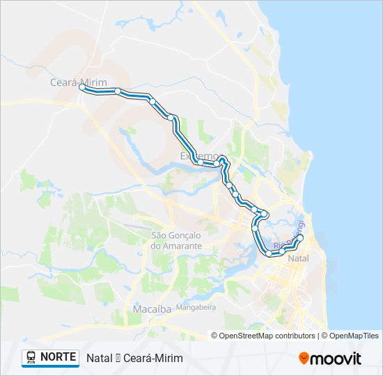 NORTE train Line Map