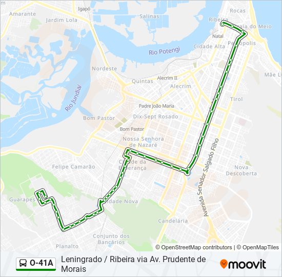 O-41A bus Line Map