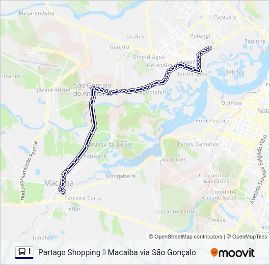 I Bus Line Map
