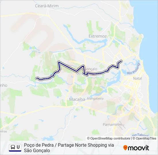 U Bus Line Map