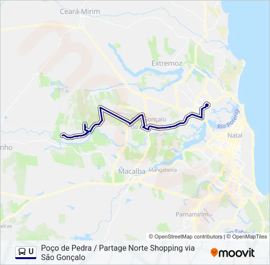 U Bus Line Map