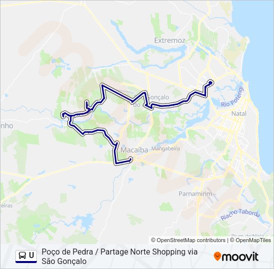 U Bus Line Map