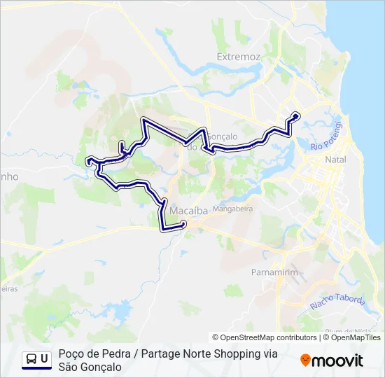 U Bus Line Map