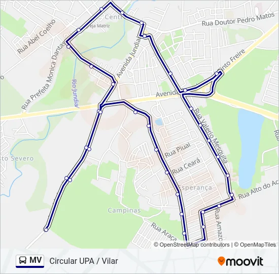 MV Bus Line Map