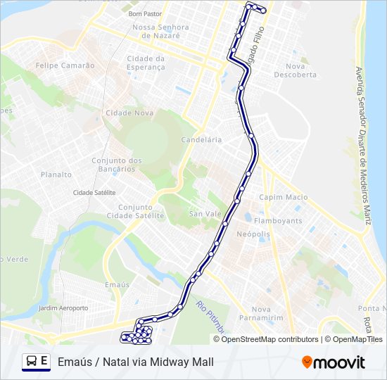 E bus Line Map