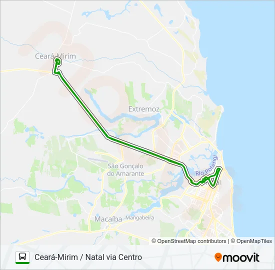 OPCIONAL CEARÁ-MIRIM Bus Line Map