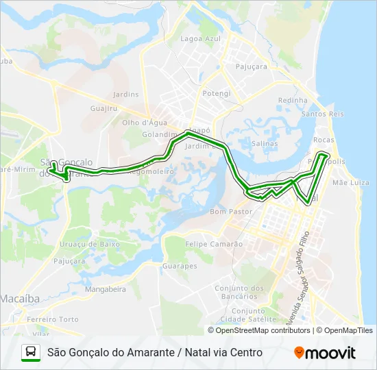 OPCIONAL S1 Bus Line Map