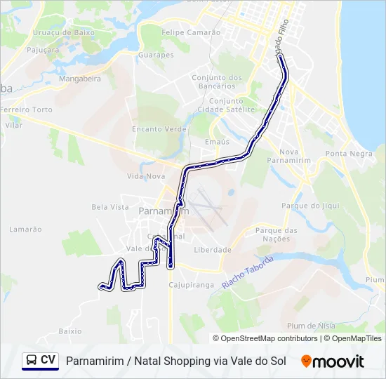 CV Bus Line Map