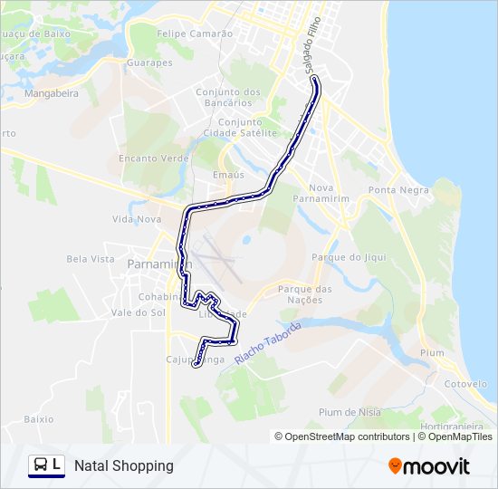 Mapa de L de autobús