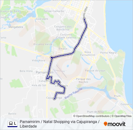 L Bus Line Map
