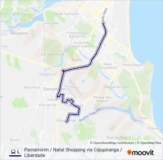 L Bus Line Map